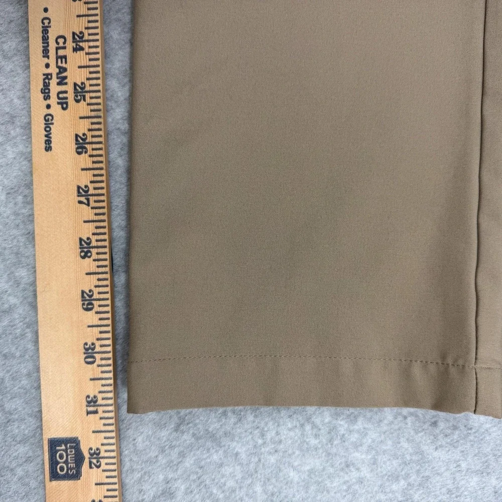 Birdie Bound Pants Mens 32 Beige Golf Khakis Stretch Zip Pocket Casual 32x31